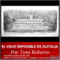 EL VIAJE IMPOSIBLE DE ALITALIA - Por Toni Roberto - Domingo, 31 de Octubre de 2021